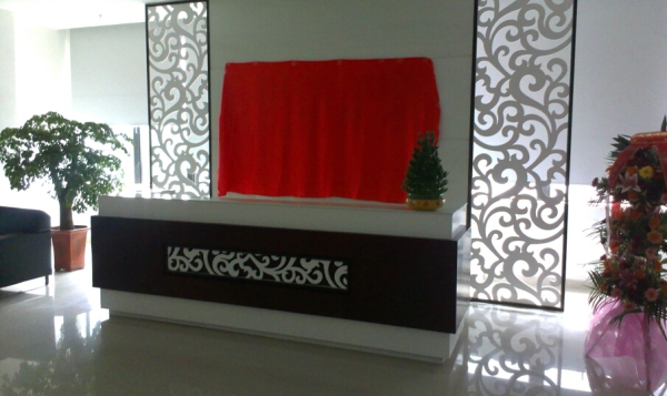 三甲醫(yī)療公司背景墻標識